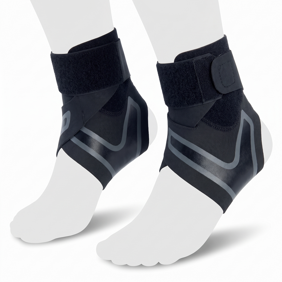 Left and right ankle wraps